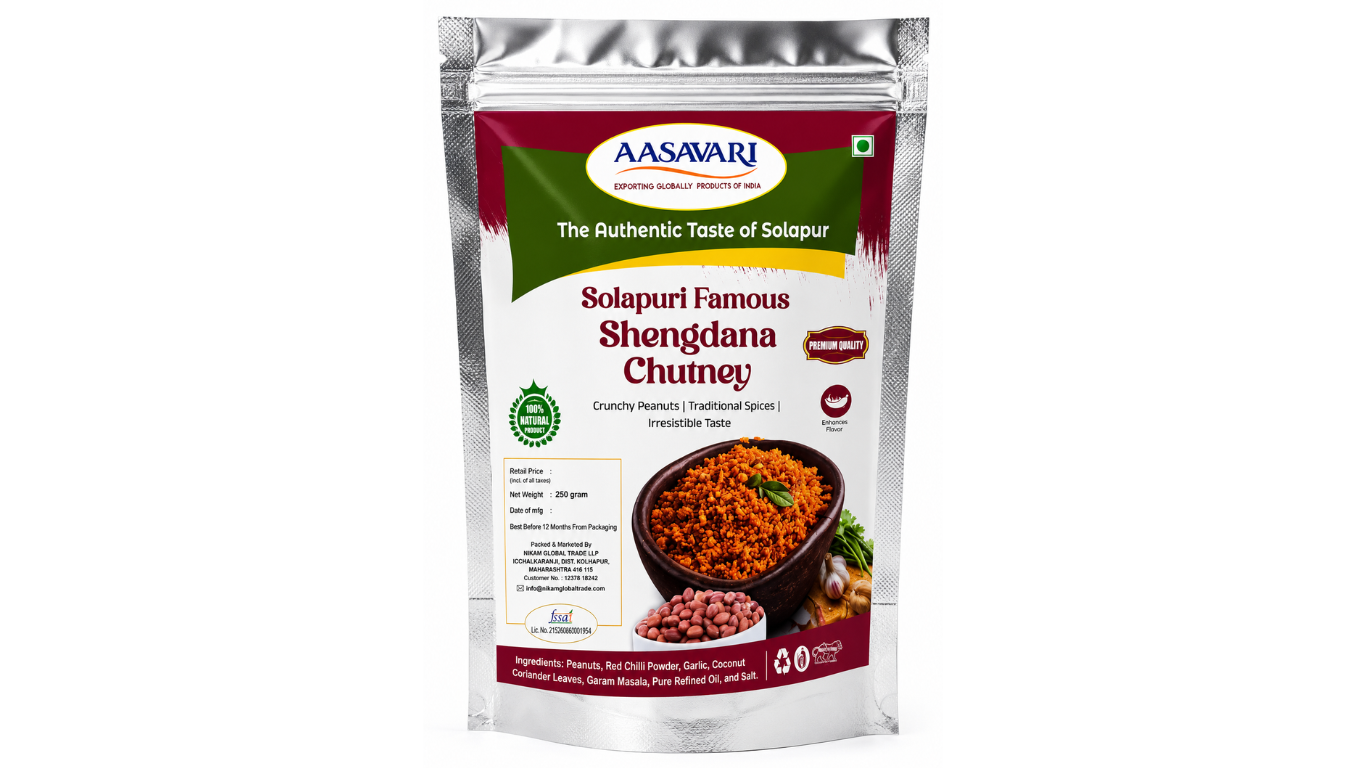 AASAVARI Solapuri Famous Groundnut Chutney Supplier Exporter India